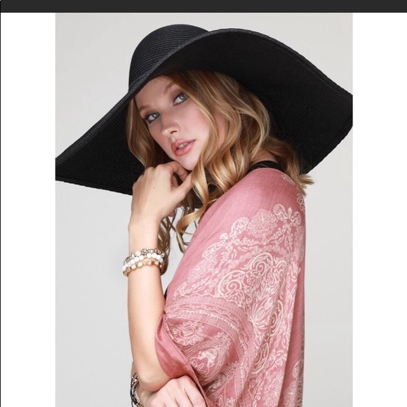 ✨🌞New✨Black Oversized Wide Brimmed Hat✨OS - Picture 3 of 3